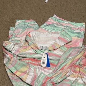 Adidas Pastel Pink and Green Apparel